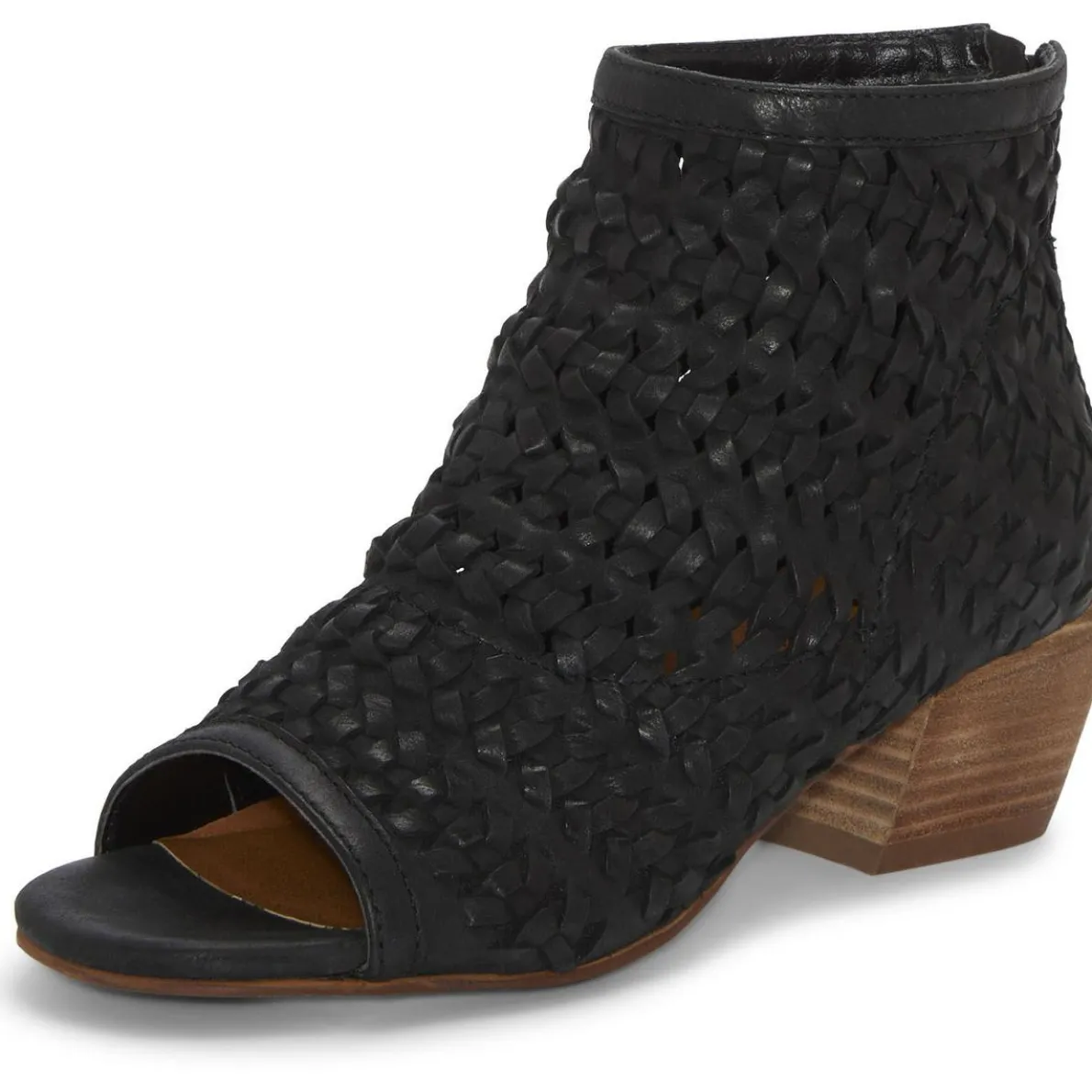 MOFIRA Peep Toe Block Heel Booties