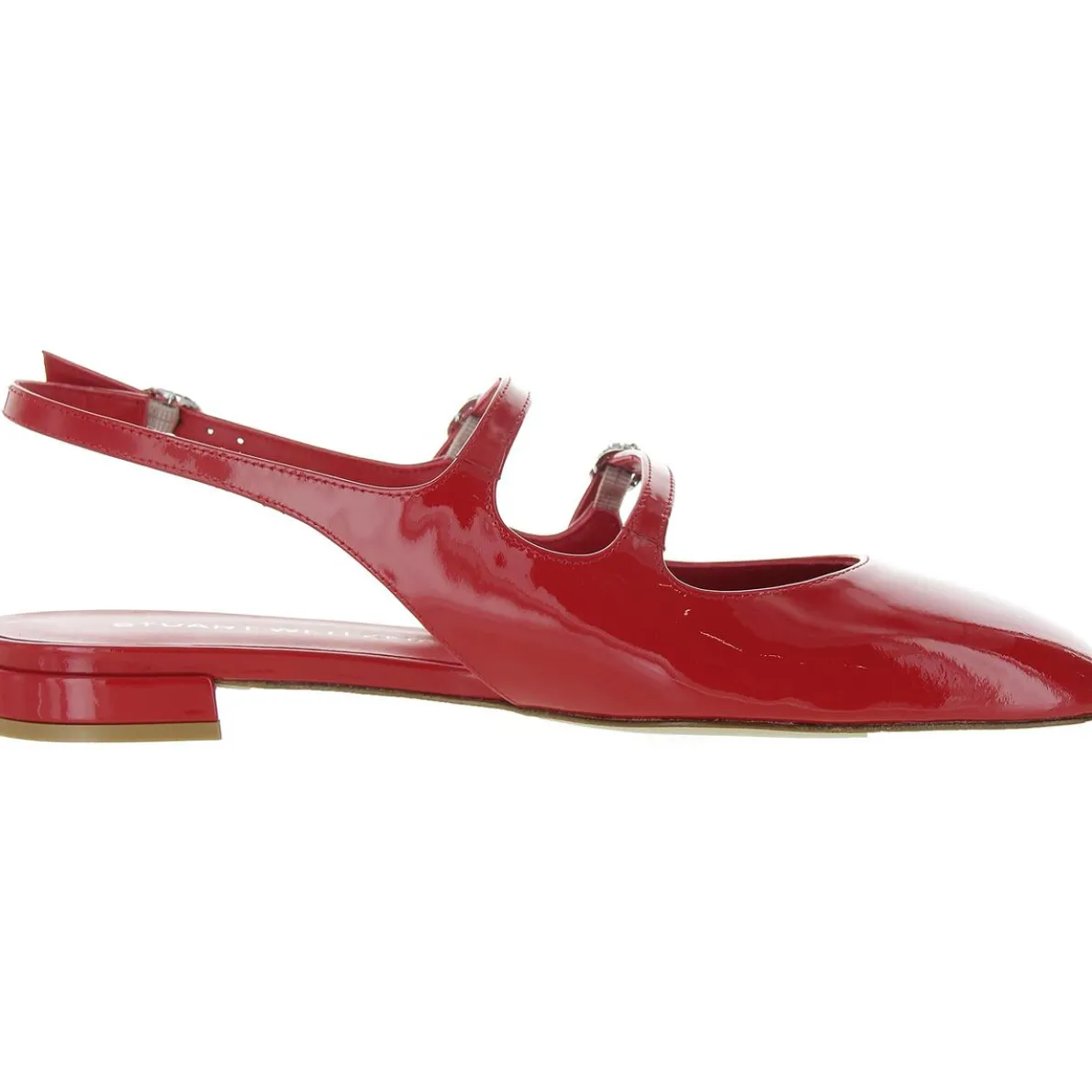 Claris Embellished Patent Leather Slingbacks