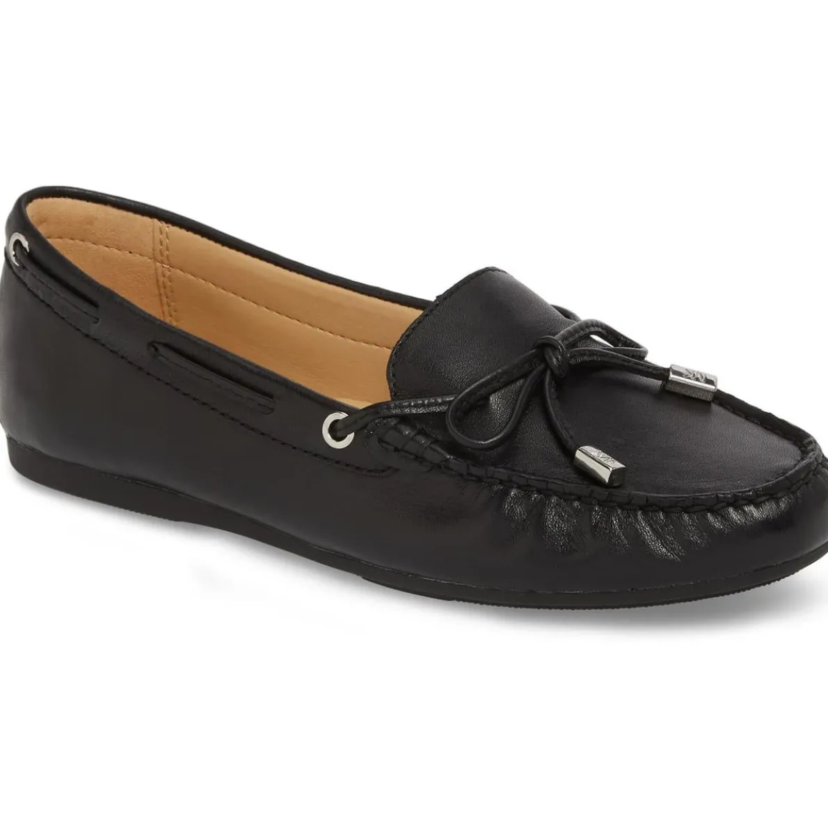 Sutton Bow Leather Moccasins