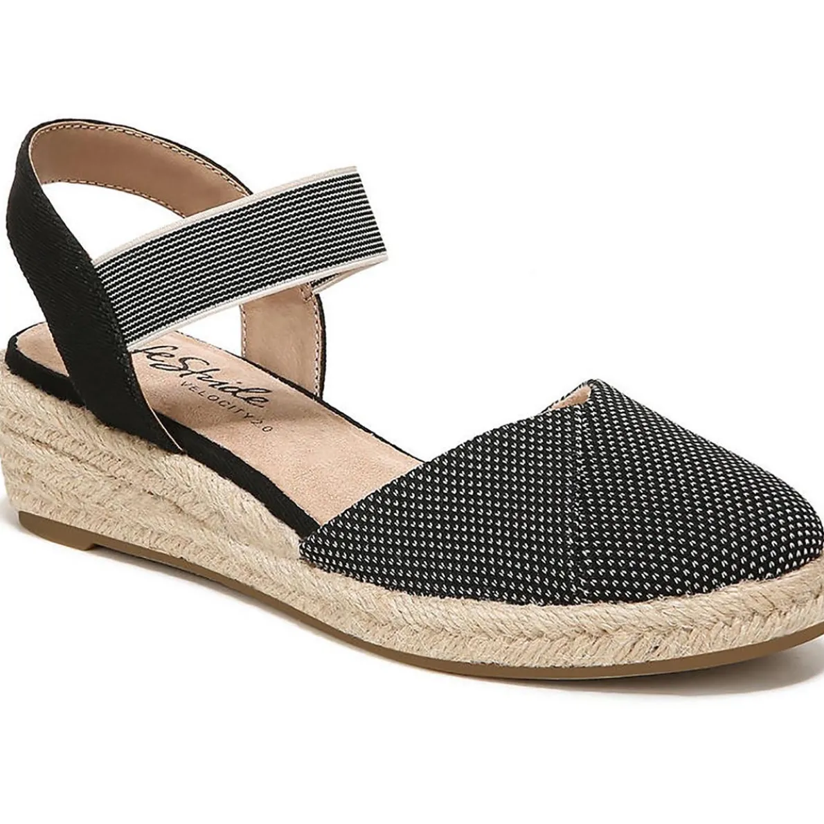 Kimmie Ankle Strap Closed Toe Wedge Sandals
