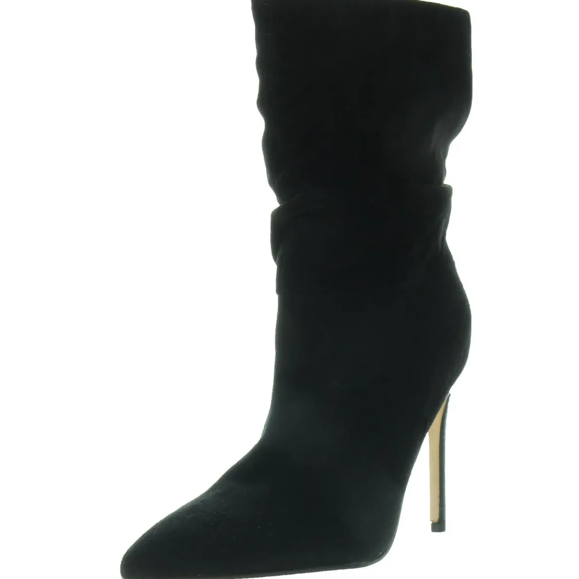 Slouchy Faux Suede Mid-Calf Boots