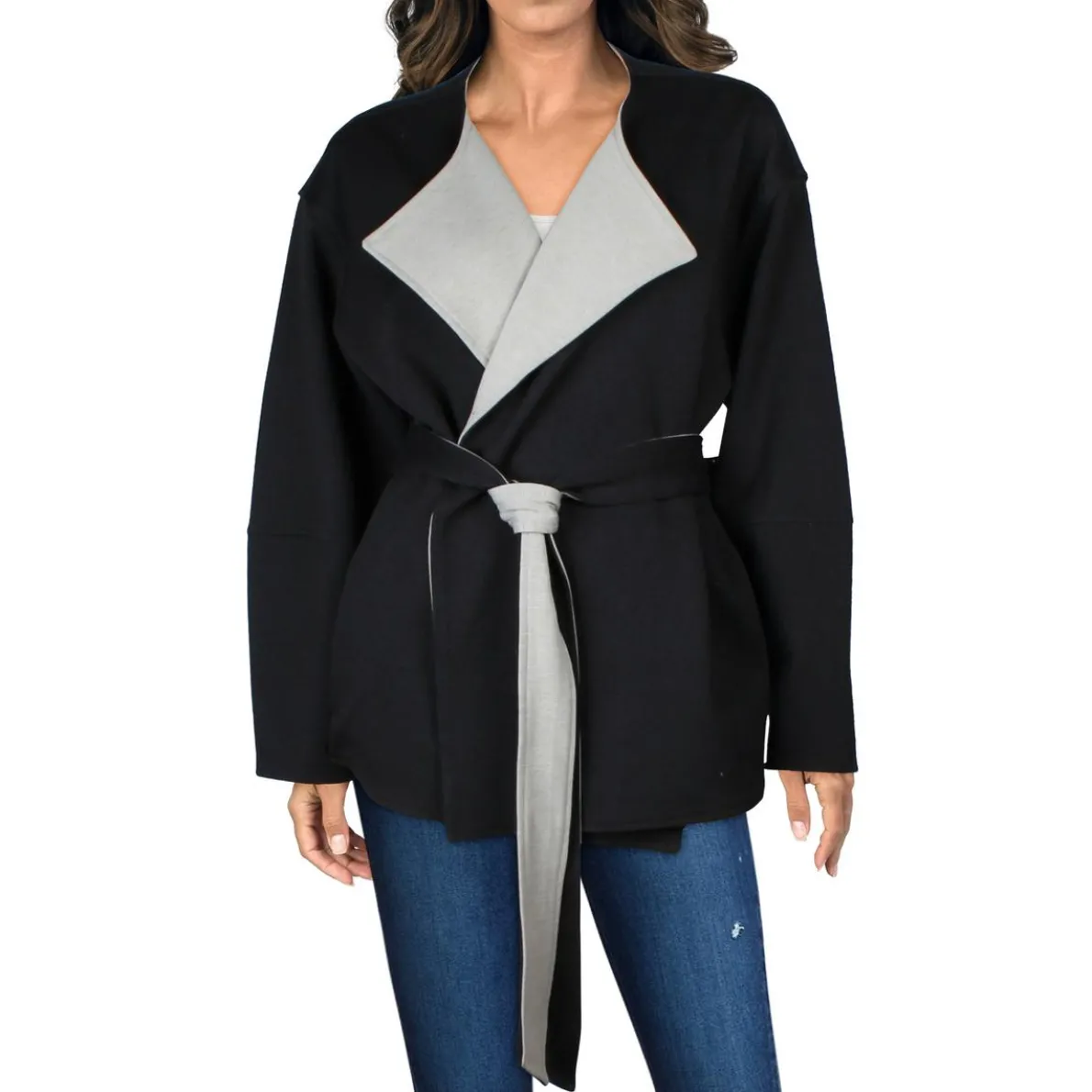 Solid One-Button Blazer