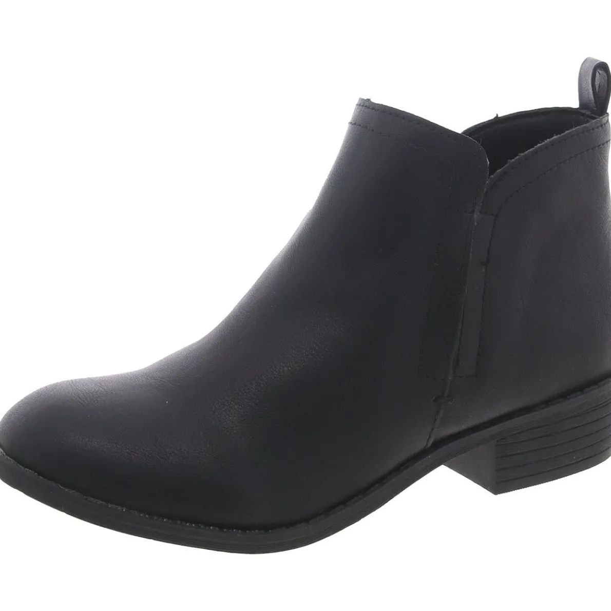 Cadee Faux Leather Round Toe Booties