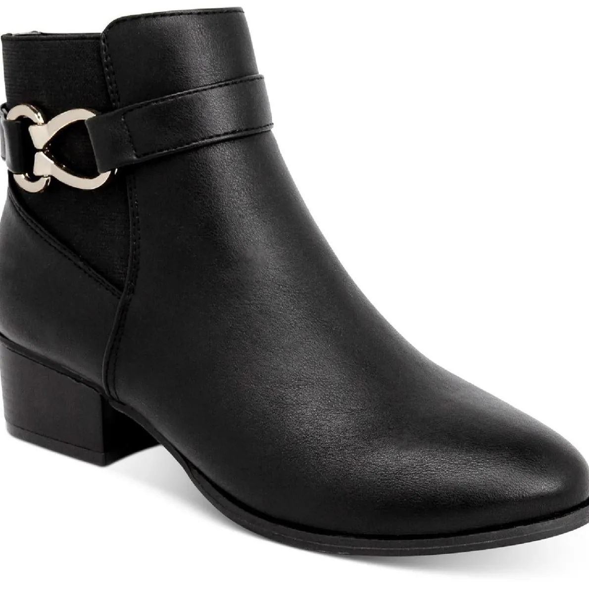 Nadine Faux Leather Ankle Ankle Boots