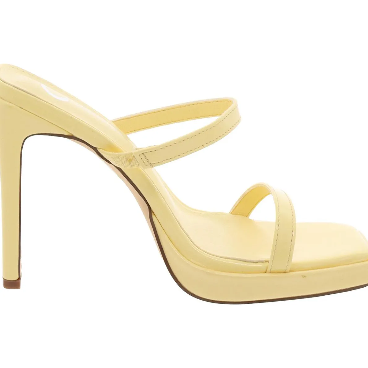 Naivee Patent Slip On Platform Sandals