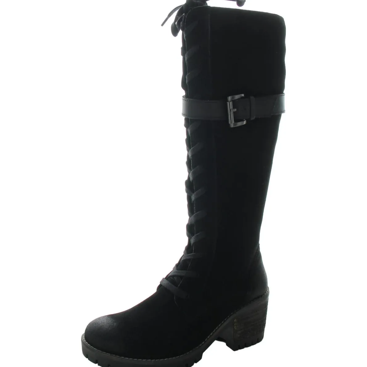 Naomi Zipper Leather Knee-High Boots