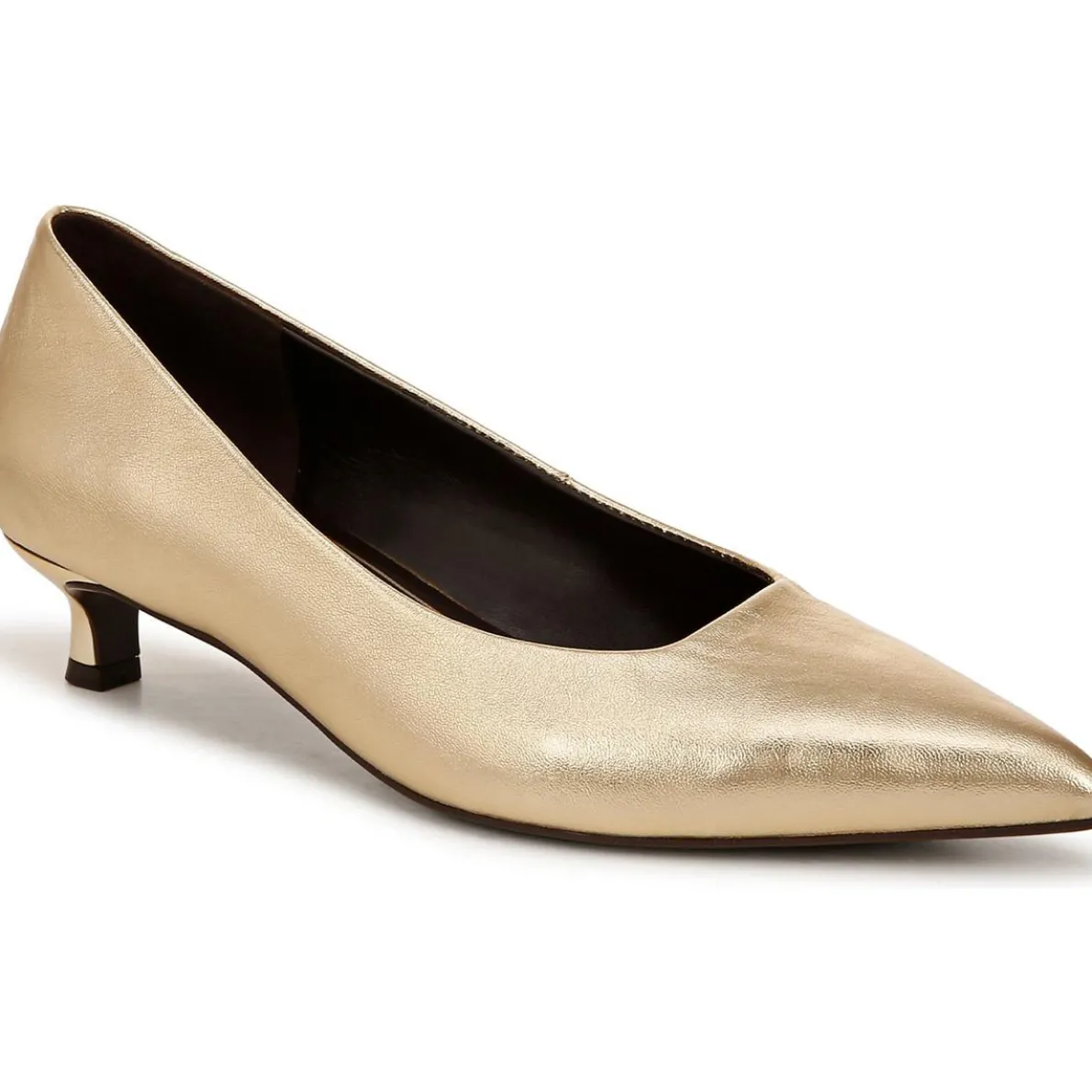 Natalia Cushioned Footbed Pointed Toe Kitten Heels