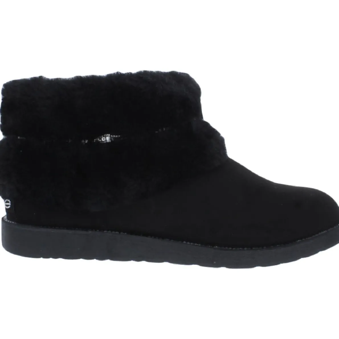 Nayeli Suede Faux Fur Trim Embellished Ankle Boots