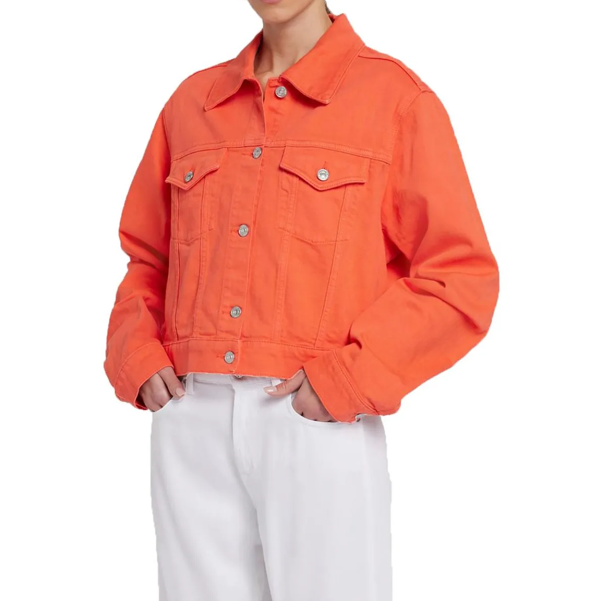 Nellie Pocket Cotton Denim Jacket
