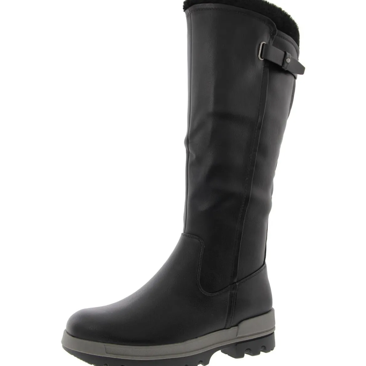 Nettie Faux Fur Lined Faux Leather Winter & Snow Boots