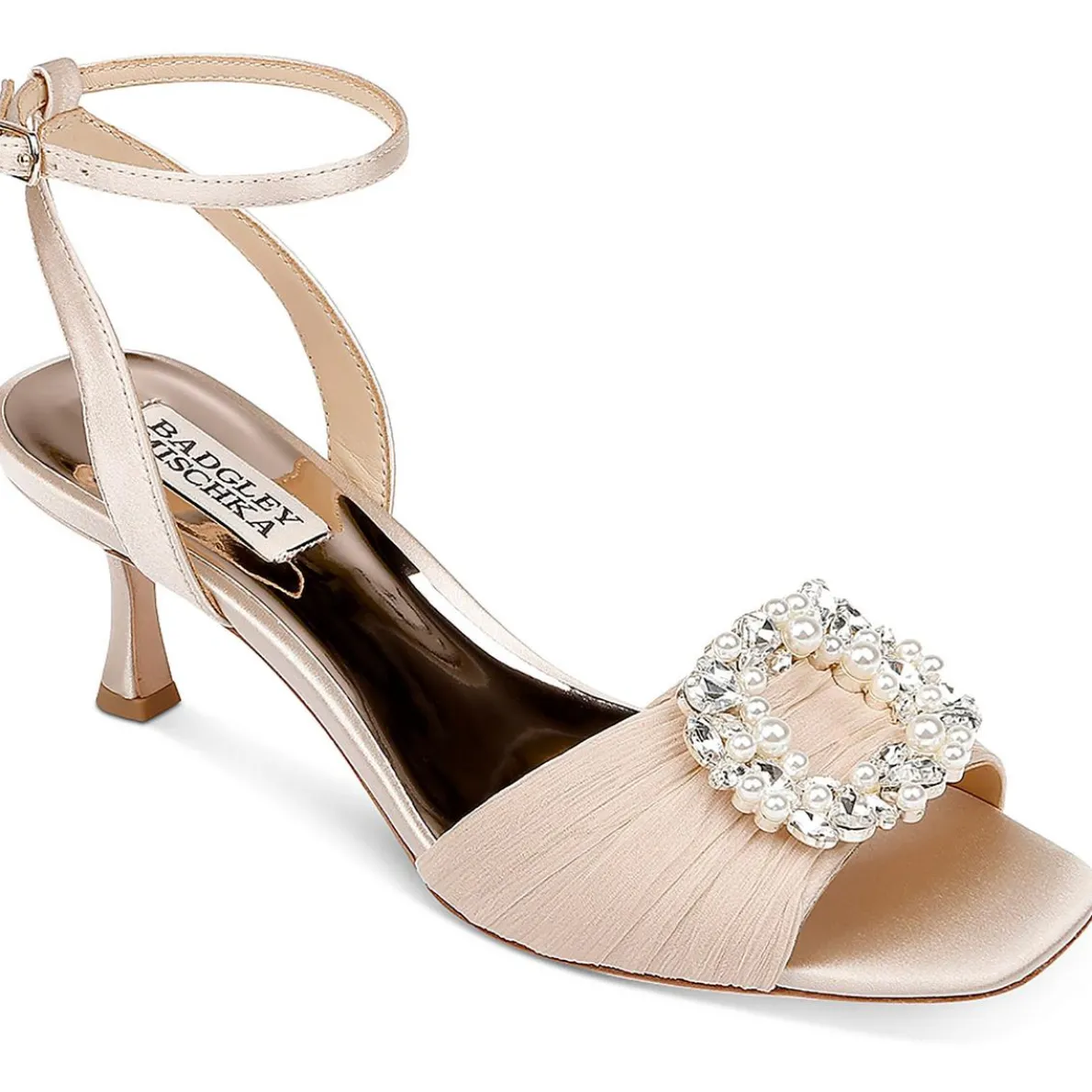 Nimah Buckle Ankle Strap Heels