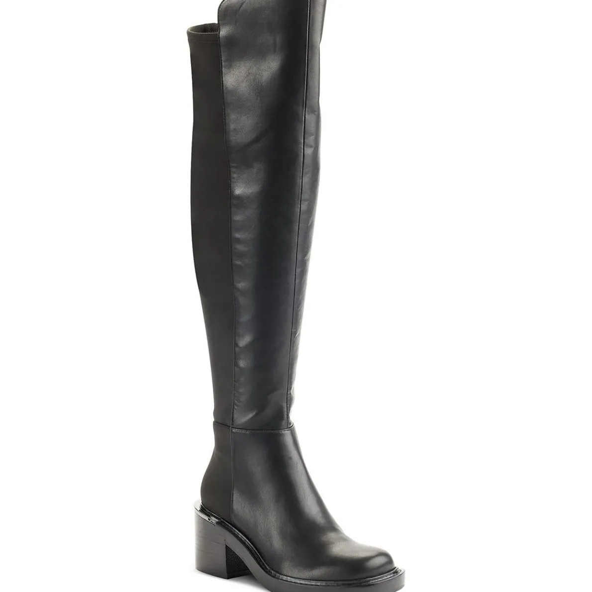 DINA OTK BOOT Faux Leather Pull On Over-The-Knee Boots