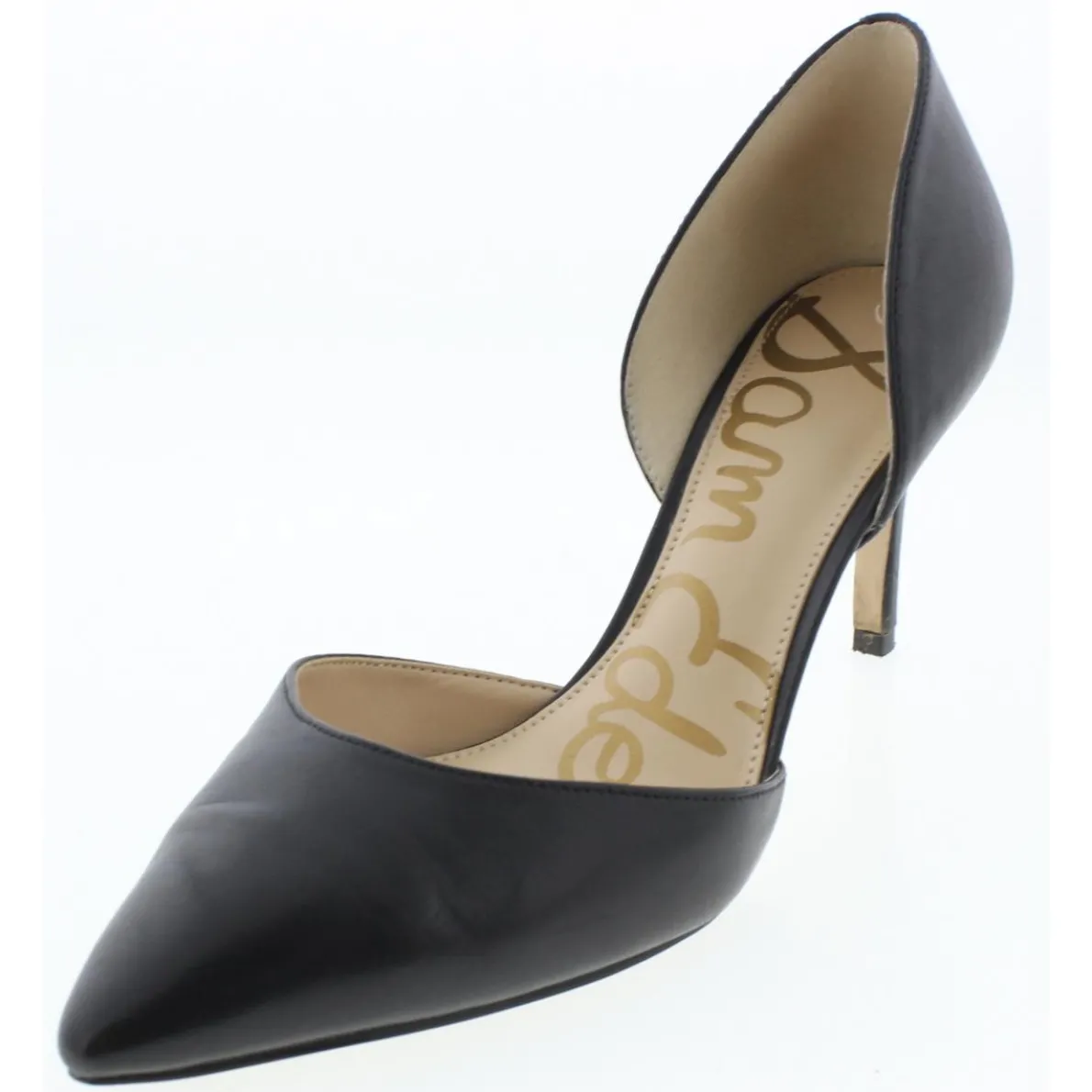 Telsa Leather Pointed Toe Heels