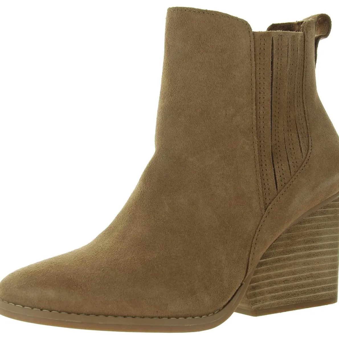 NOA Stretch Leather Wedge Boots