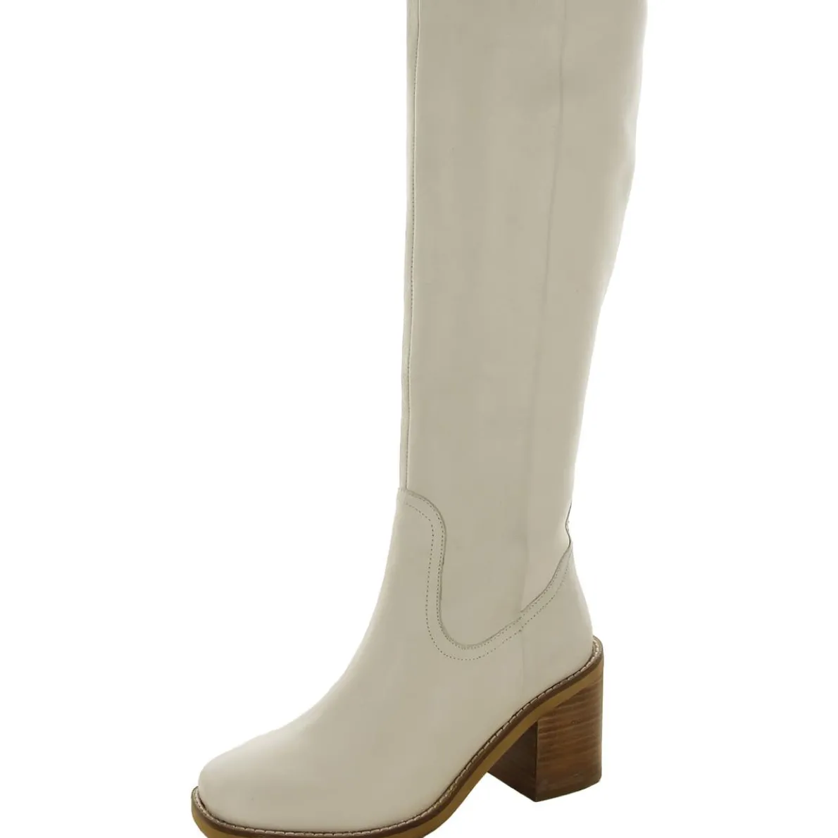 Itinerary Leather Round Toe Knee-High Boots