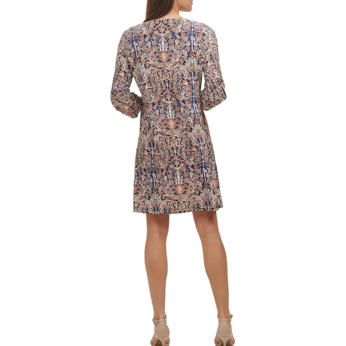 Tie Neck Short Mini Dress