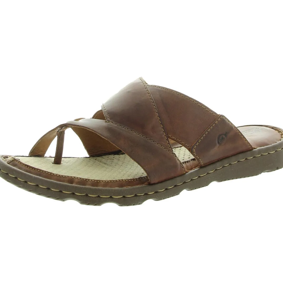 Solid Leather Flip-Flops