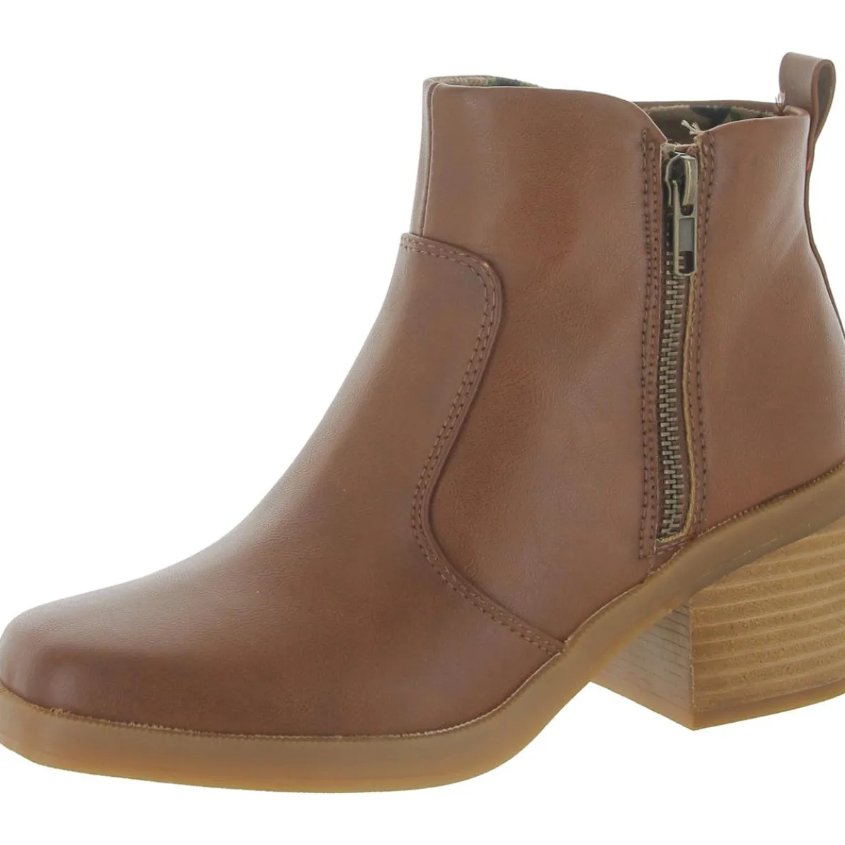Lexy Faux Leather Square Toe Booties