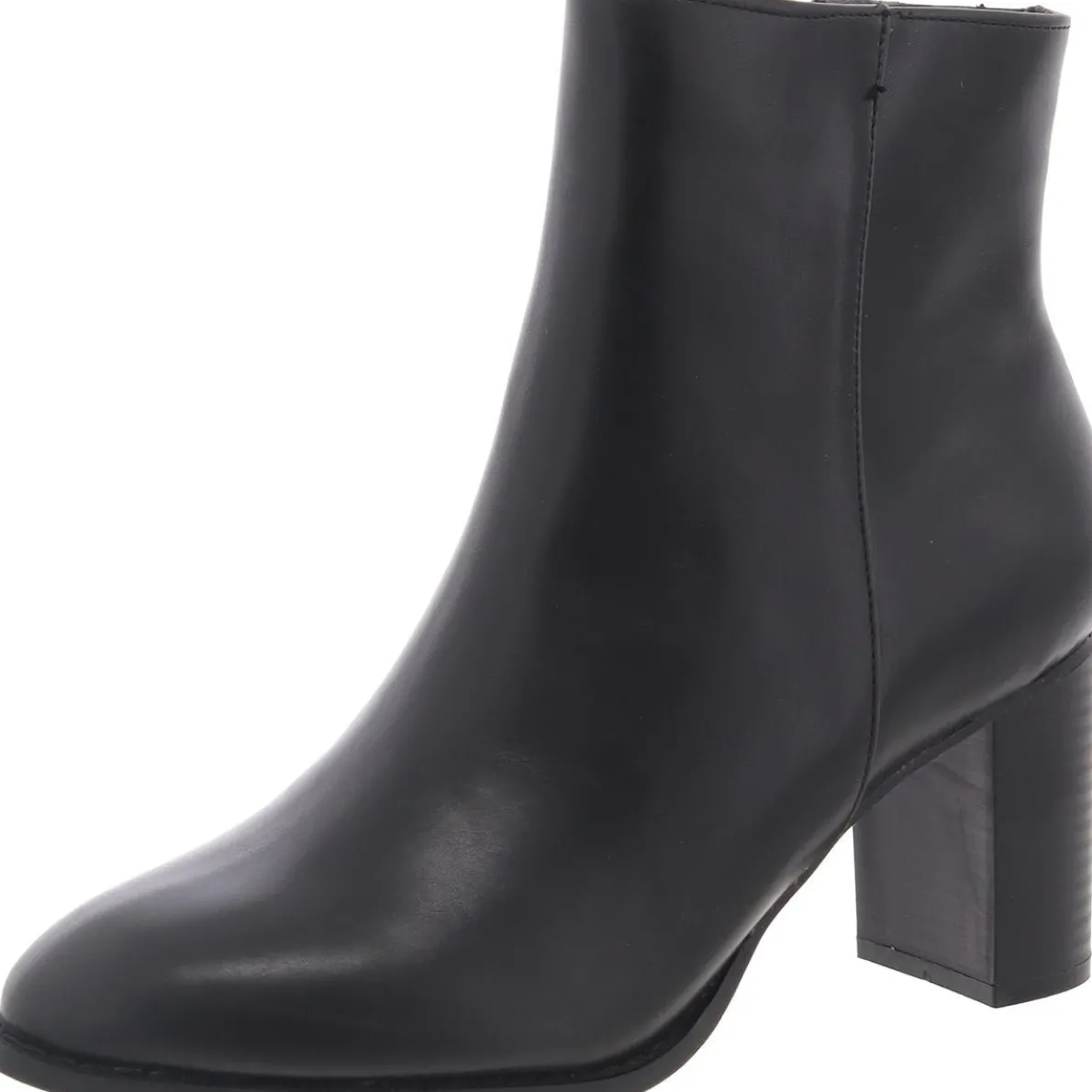 Jadyn Zipper Faux Leather Booties