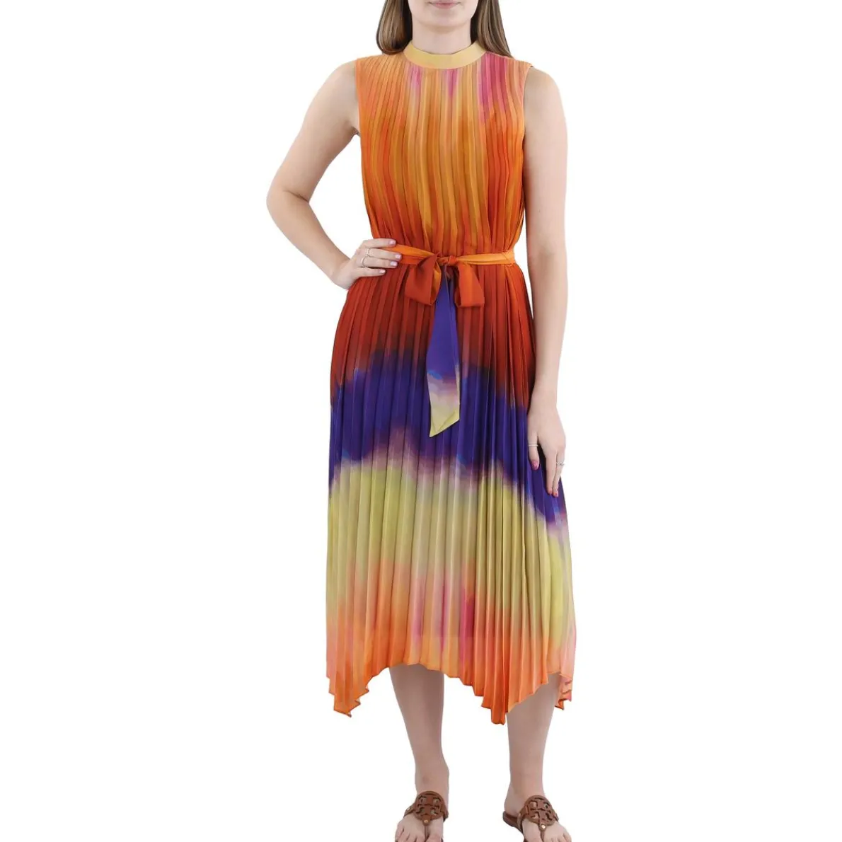 Ombre Sleeveless Midi Dress