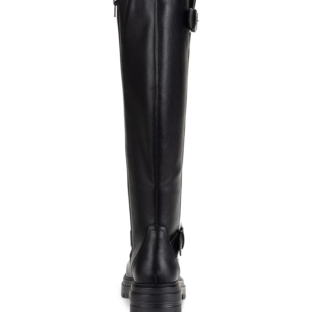Omegaap Moto Faux Leather Knee-High Boots