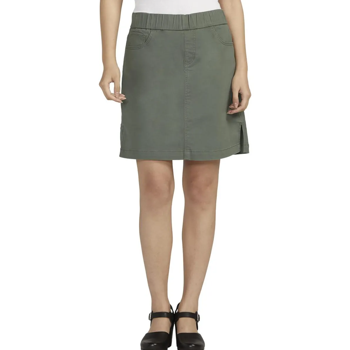 On The Go Pocket Slit Skort