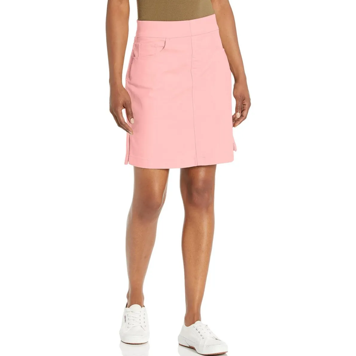 On The Go Pocket Slit Skort