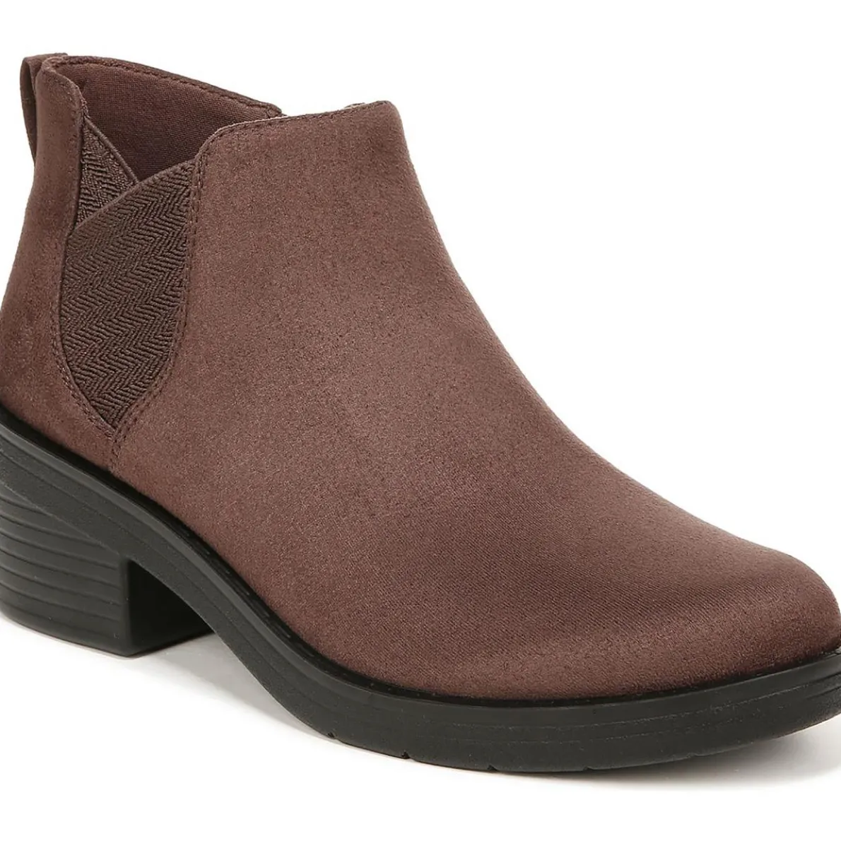 Ontario Faux Suede Chelsea Booties