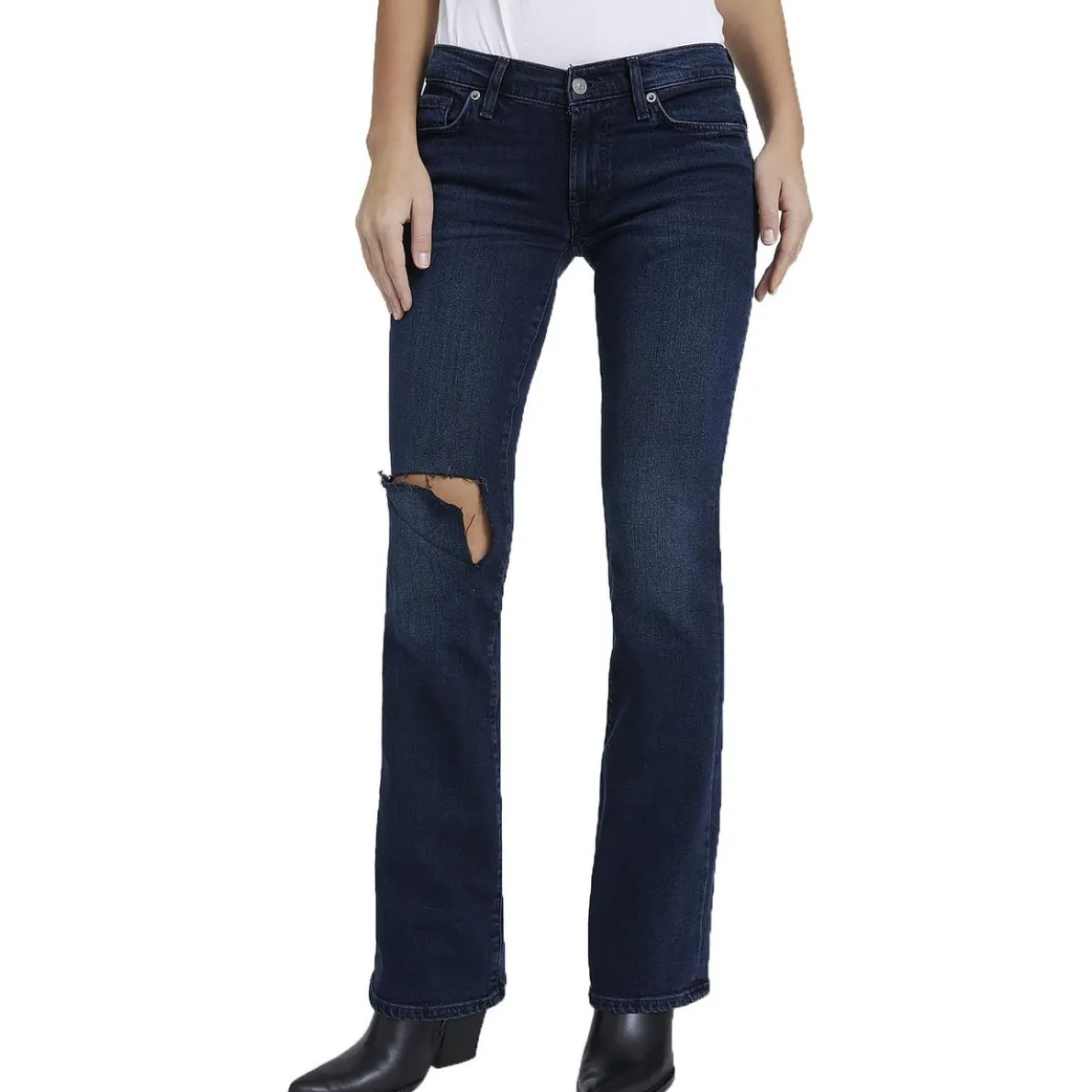 Original Destroyed Denim Bootcut Jeans