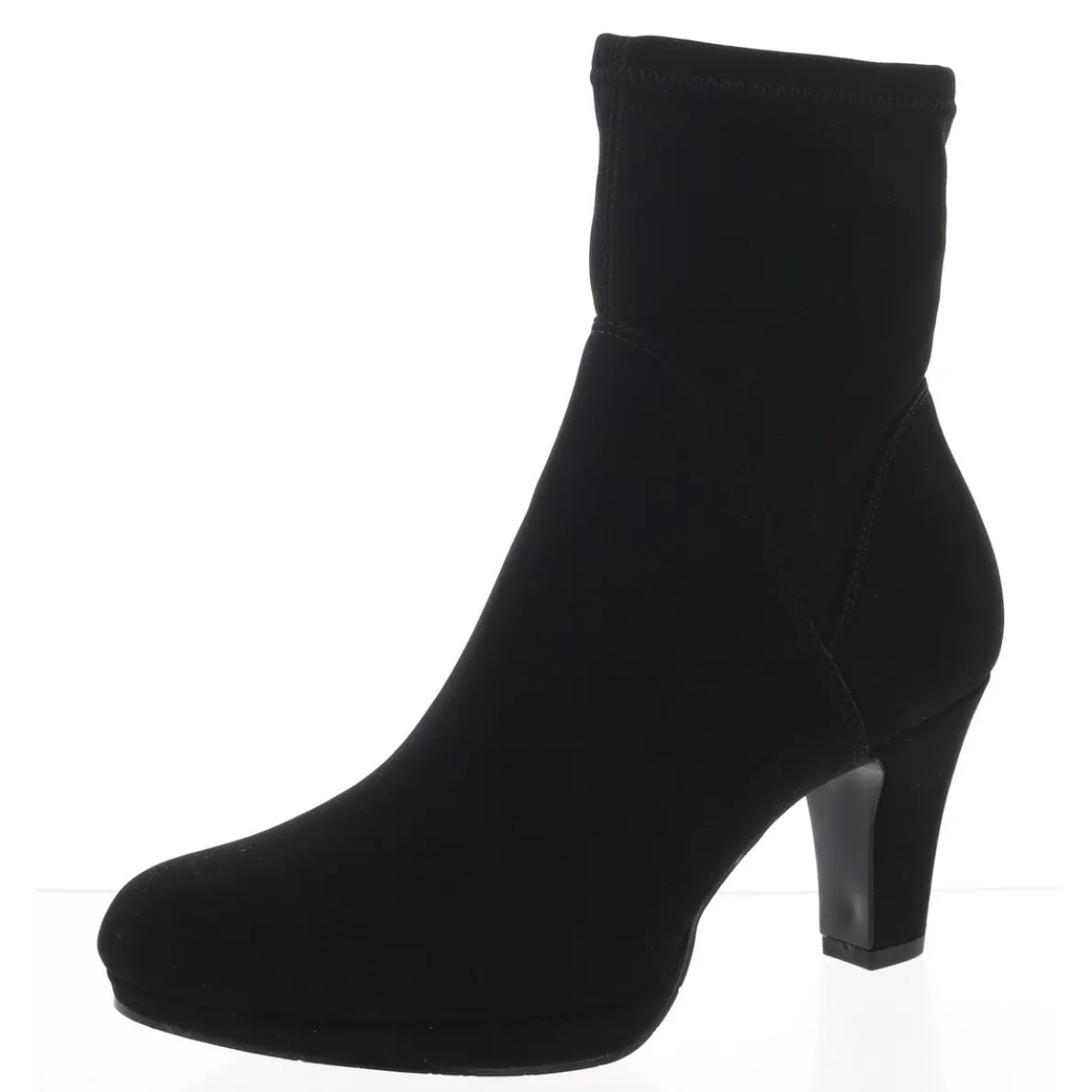 Solana Zip Up Round Toe Ankle Boots