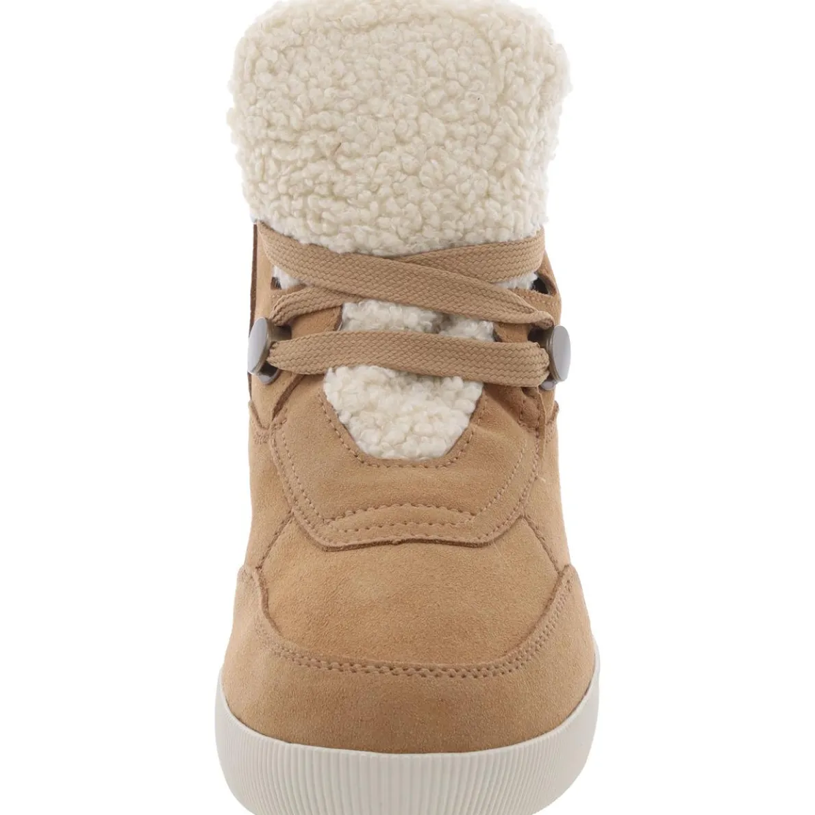 OUT AND ABOUT Leather Wedge Boots