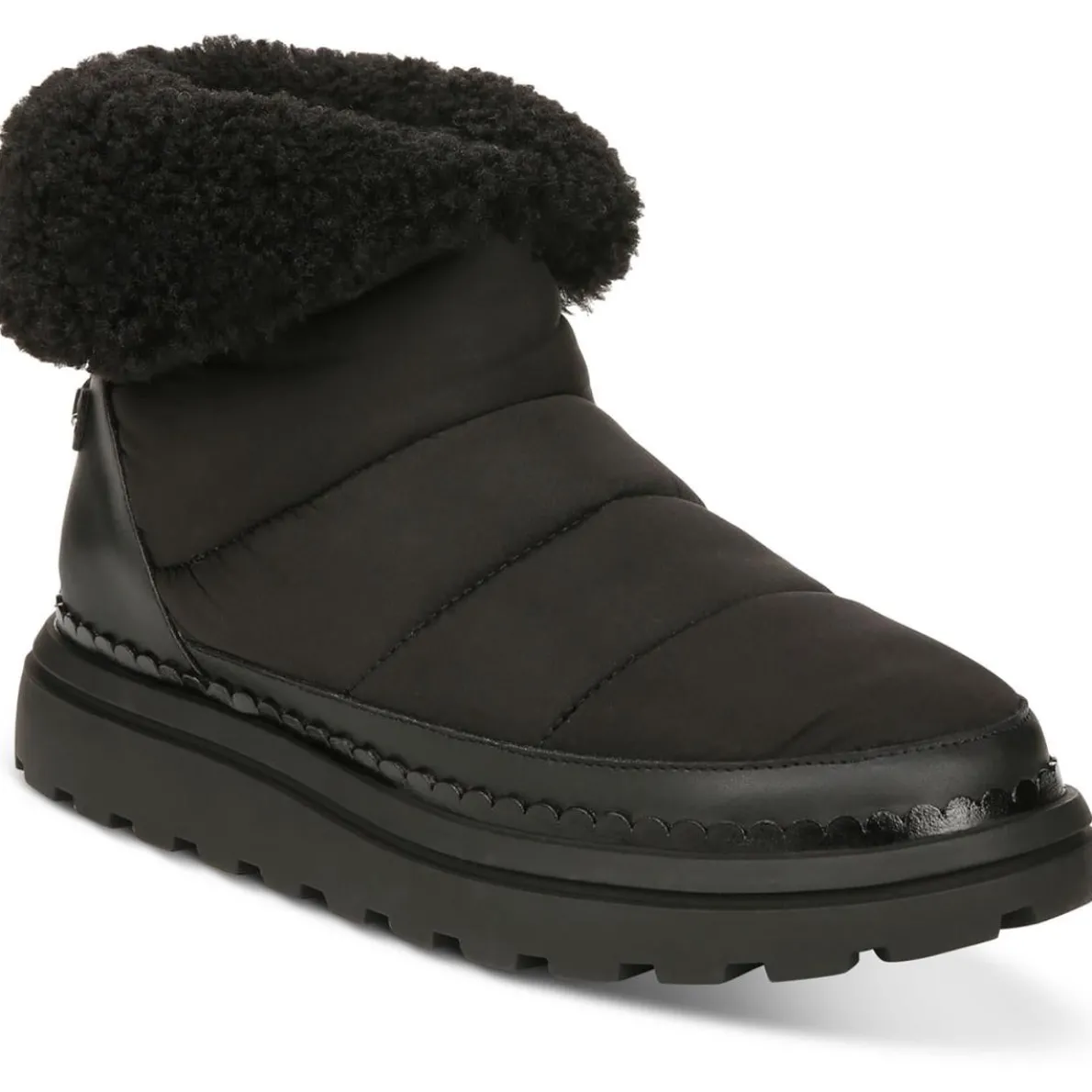 Ozie Pull On Round Toe Shearling Boots