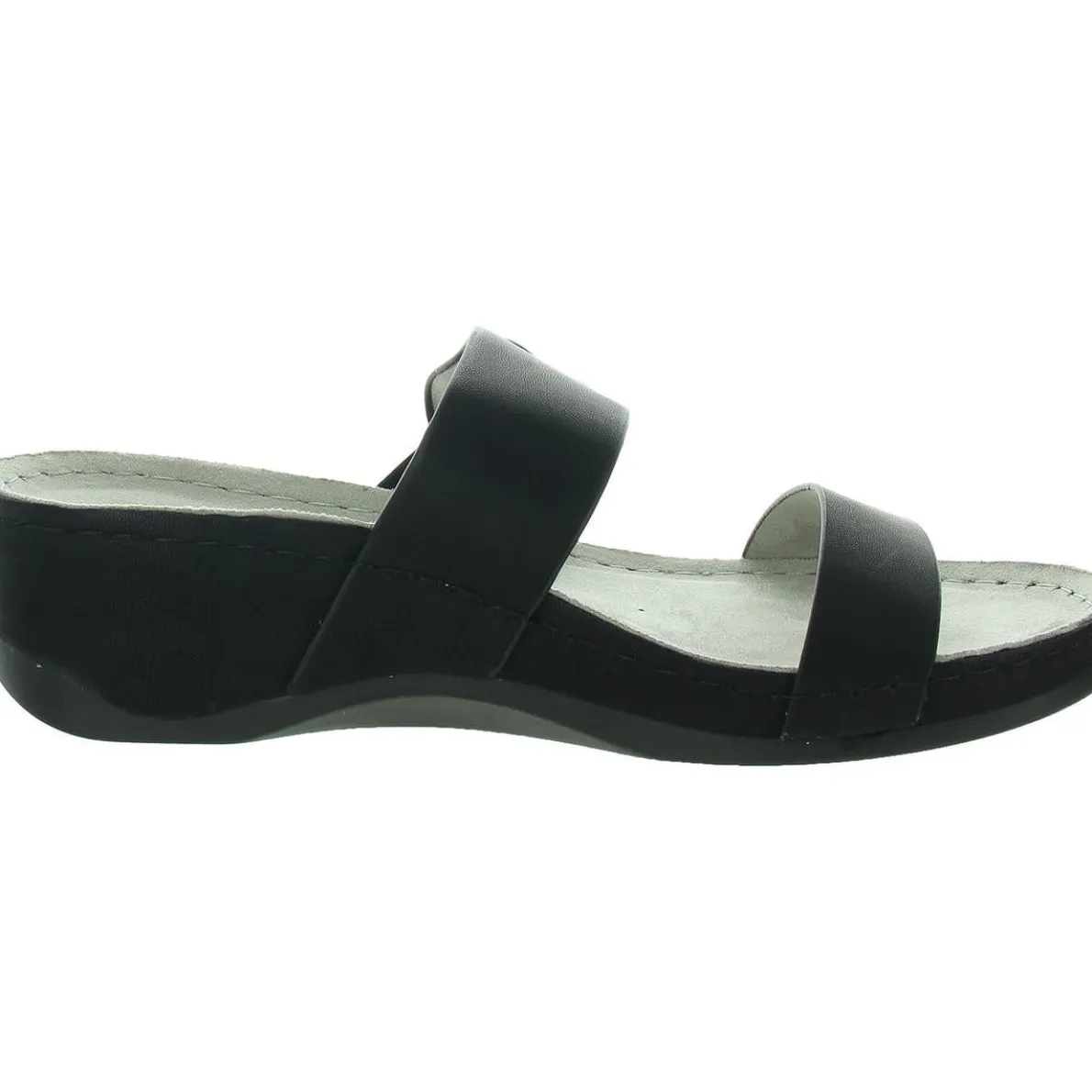 Colletta Embellished Faux Leather Slide Sandals