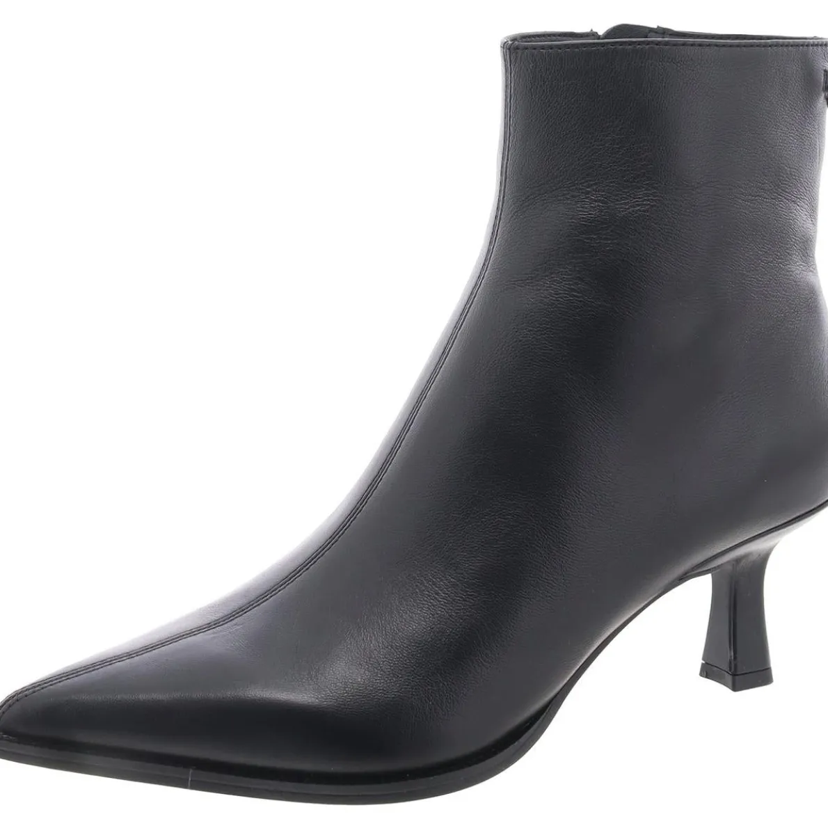 Yuki Leather Pointed Toe Ankle Boots