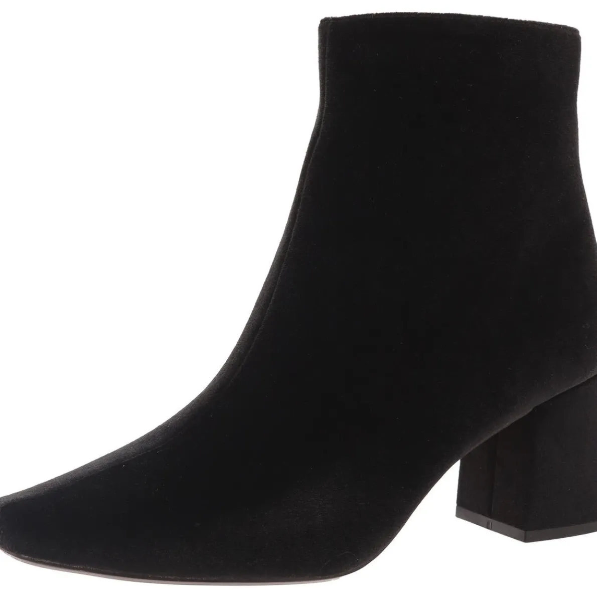 Zipper Velvet Booties