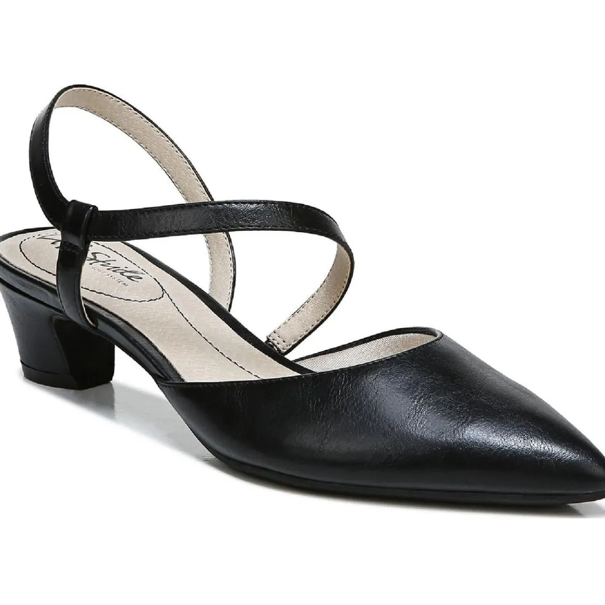 Minimalist Strappy Pointed Toe Slingback Heels