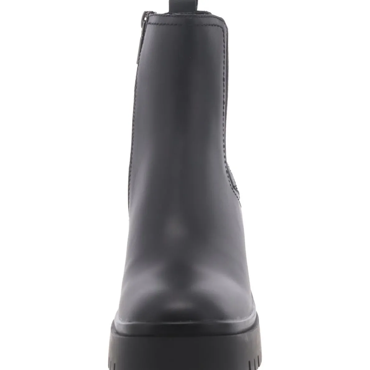 Leather Lugged Sole Ankle Boots