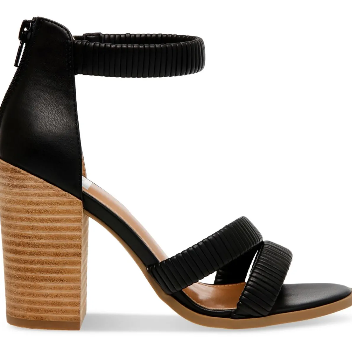 Bleeker Faux Leather Slip On Block Heels