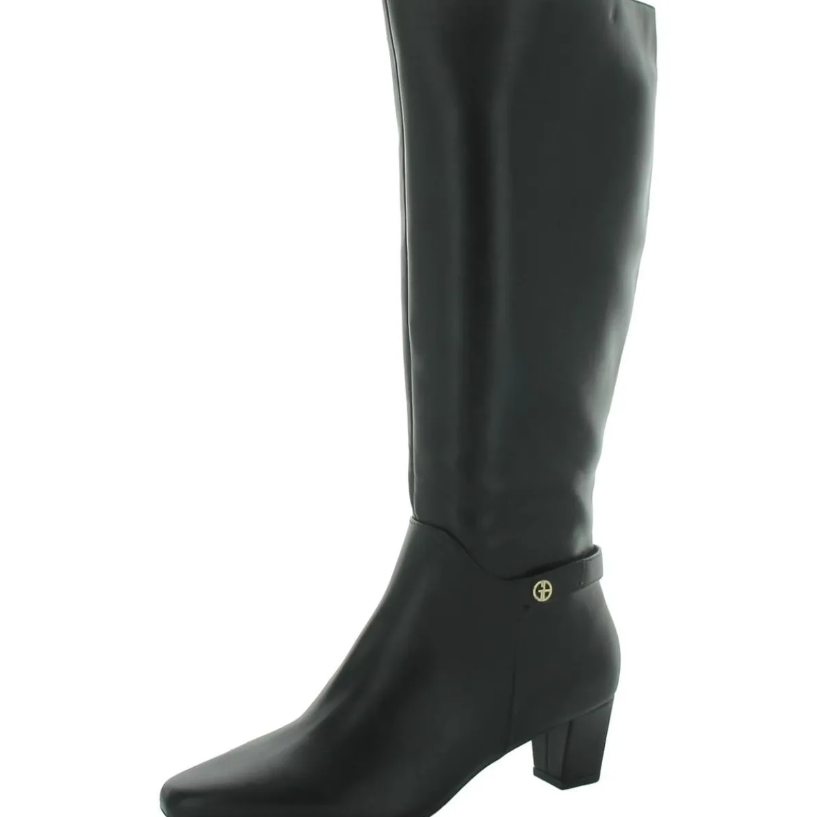 Crisslynne Slip On Square Toe Knee-High Boots