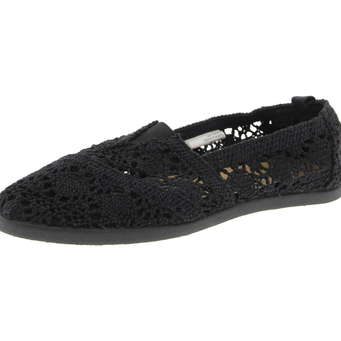 Padded Insole Crochet Flat Shoes