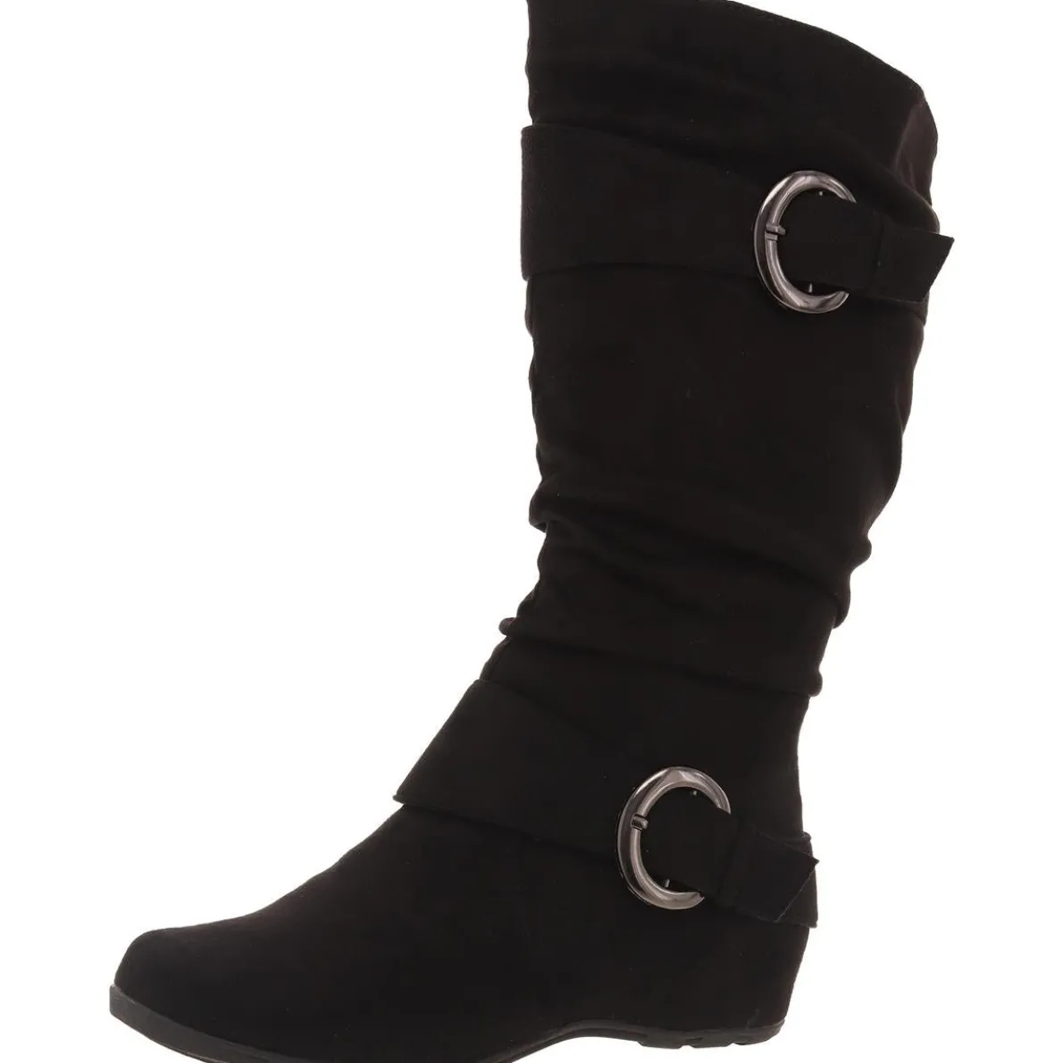 Padded Insole Faux Suede Knee-High Boots