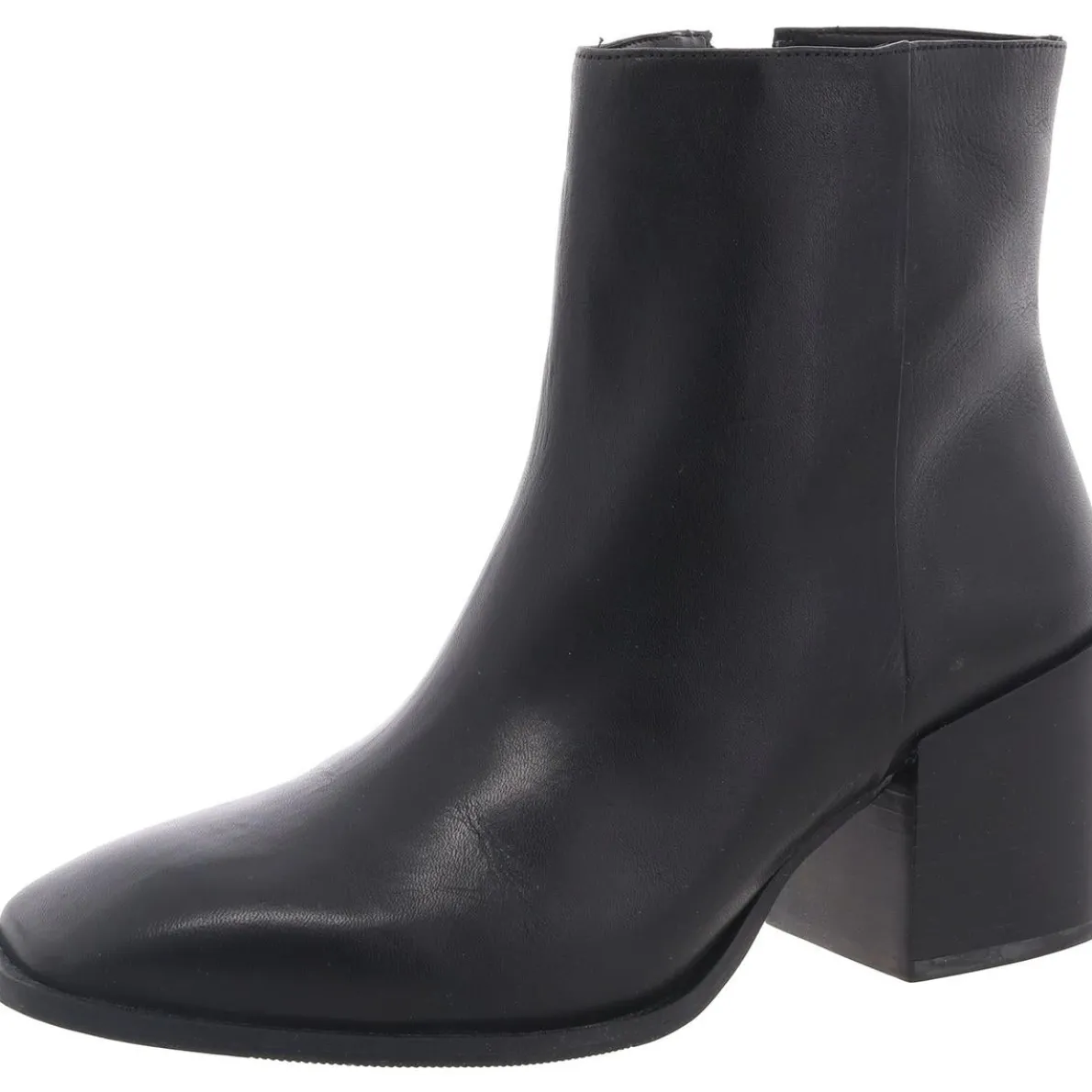 Padded Insole Leather Ankle Boots