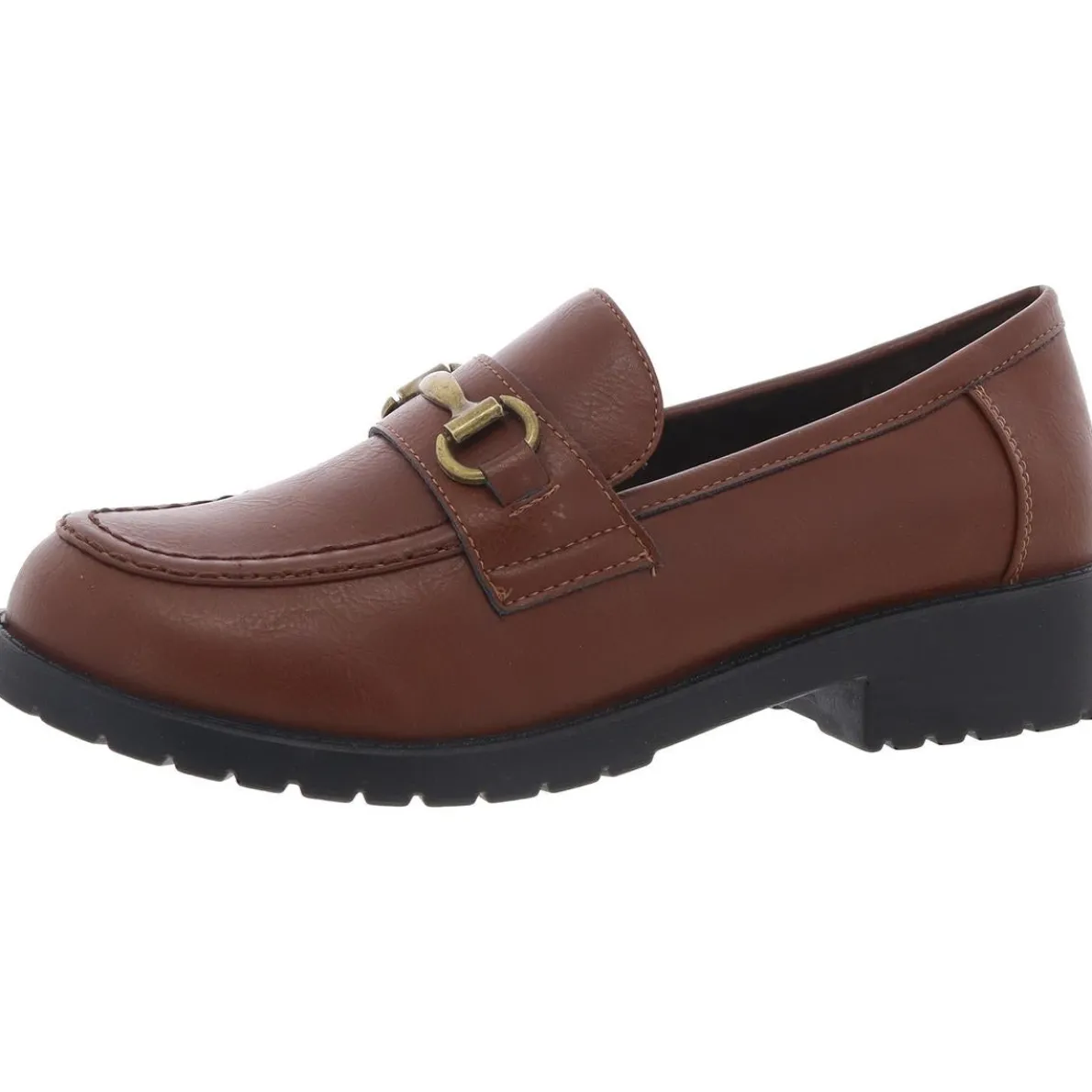 Padded Insole Leather Loafers