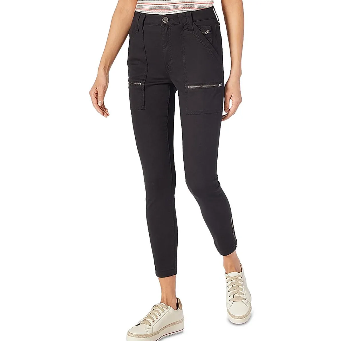 Park High Rise Zip Hem Skinny Pants