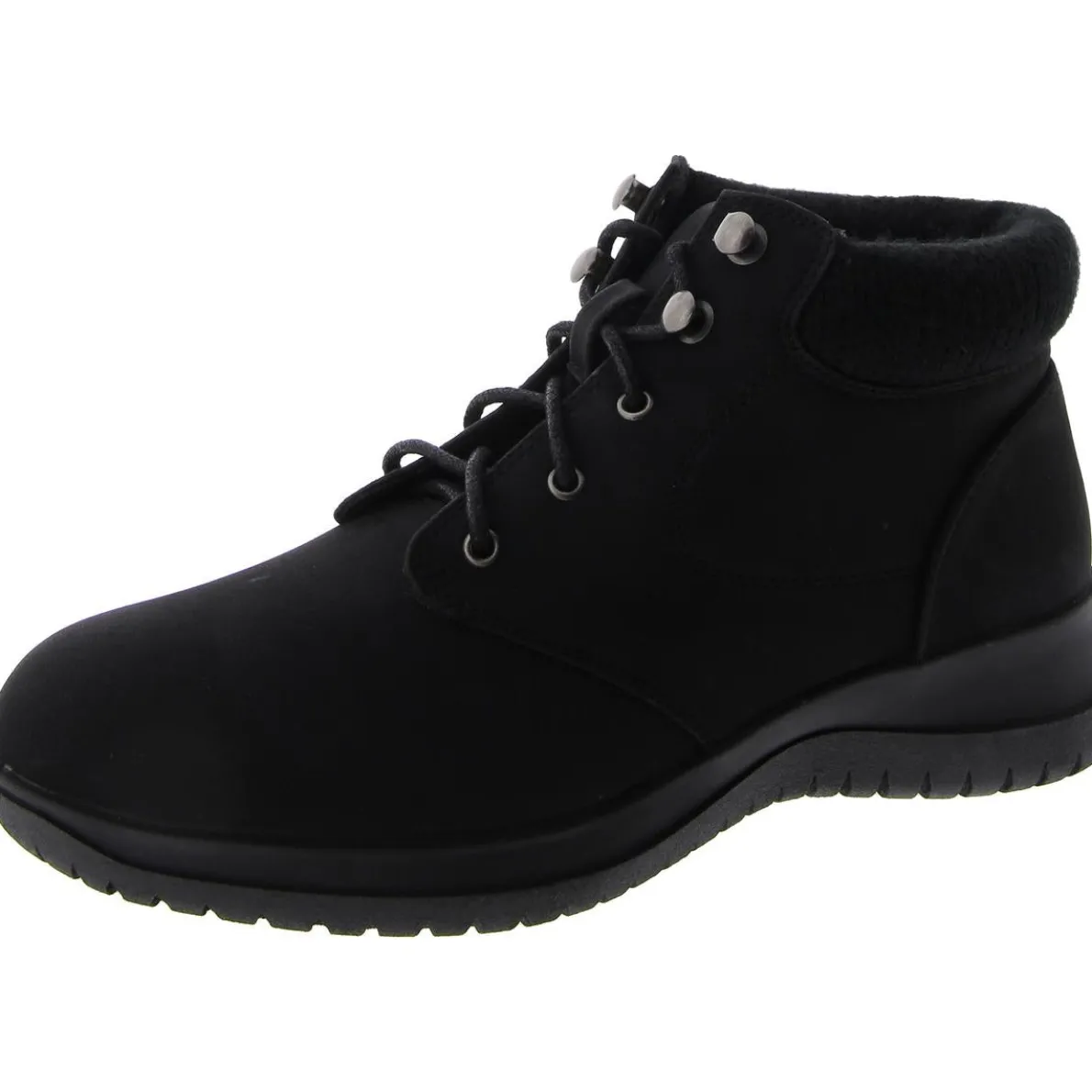 PARKER Faux Leather Lace Up Ankle Boots