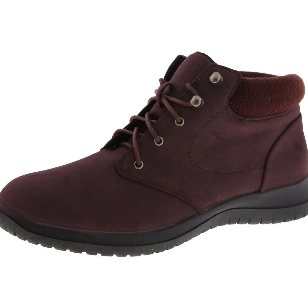 PARKER Faux Leather Lace Up Ankle Boots