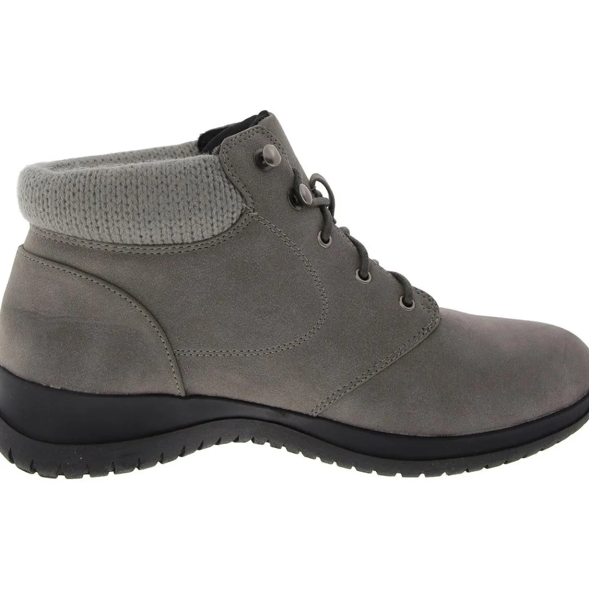 PARKER Faux Leather Lace Up Ankle Boots