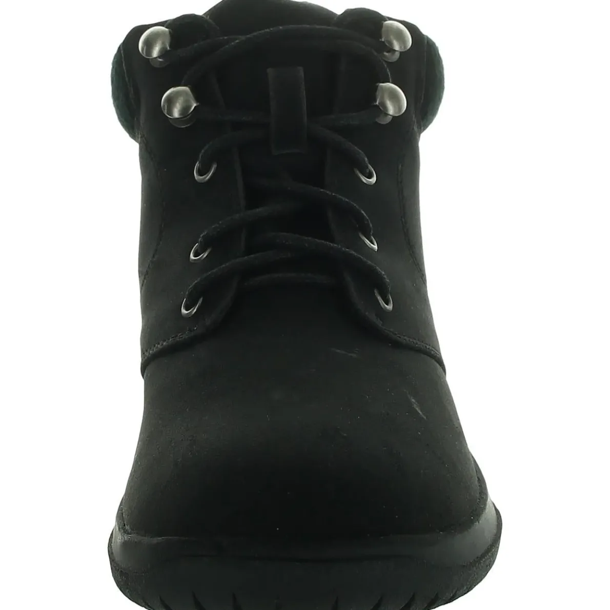 PARKER Faux Leather Lace Up Ankle Boots