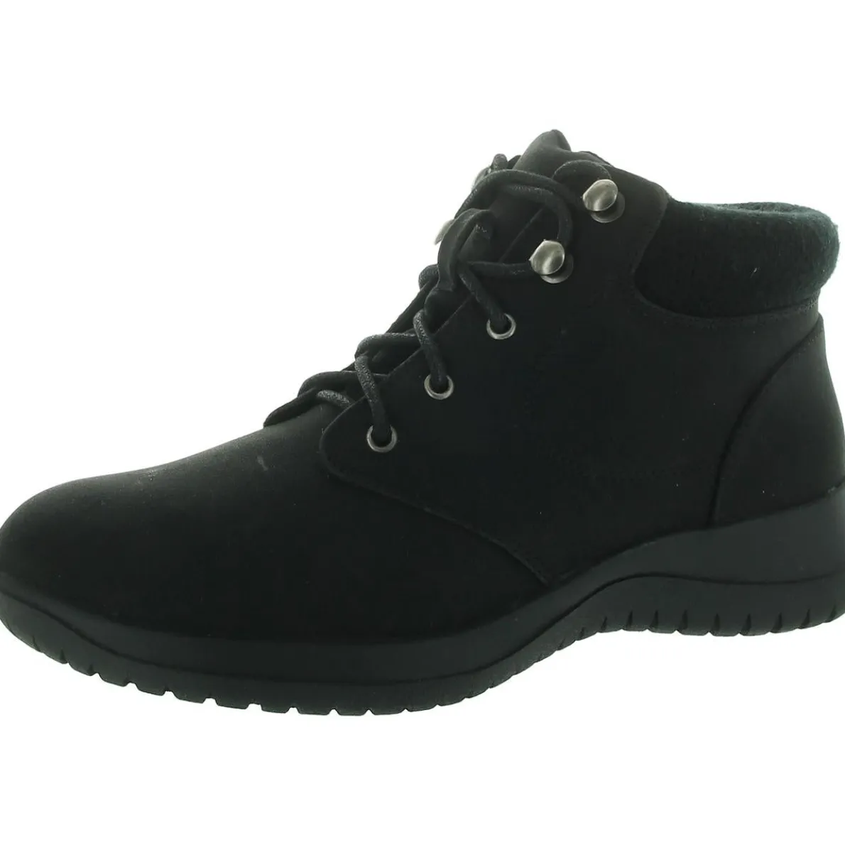 PARKER Faux Leather Lace Up Ankle Boots