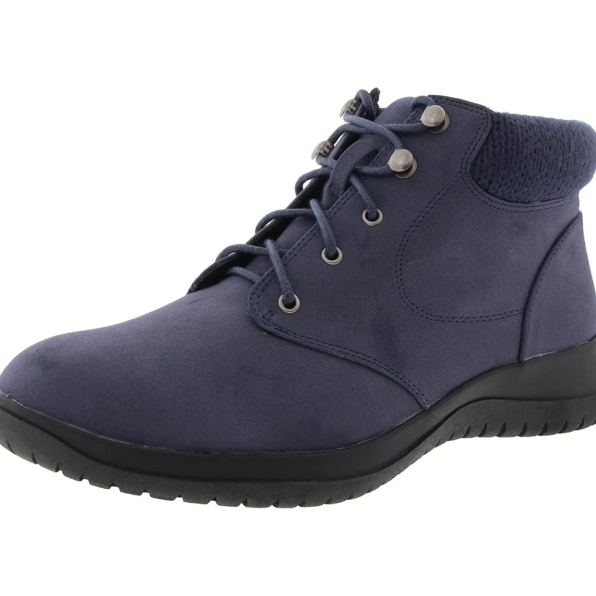 PARKER Faux Leather Lace Up Ankle Boots